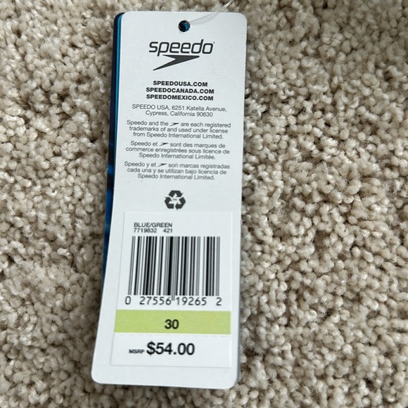 NWT Speedo women’s time lapse competitive one piece swimsuit - Picture 5 of 5